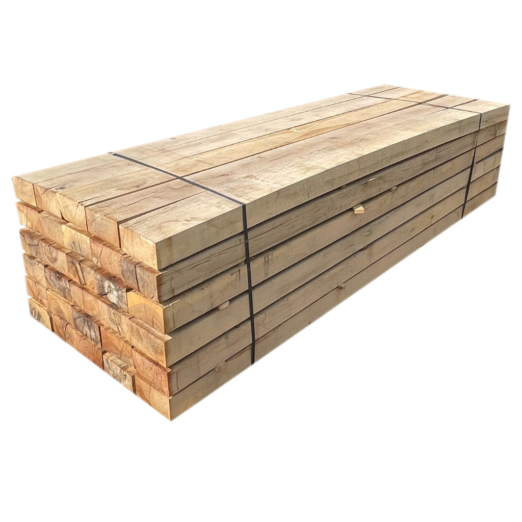 Embalagem com 40 travessas de madeira | 1,2 m x 200 mm x 100 mm